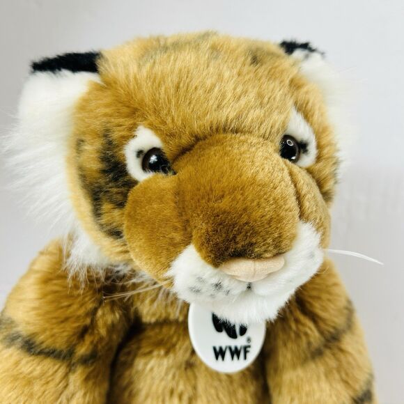 Build A Bear Workshop Bengal Tiger Plush WWF Tag Retired Stuffed Animal 2001 - Picture 2 of 7